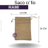 SACO RAMI 13X18 CM C/ FITA