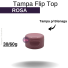 TP FLIP TOP P/ BISNAGA 30/60G ROSA REF.96768T/DWA