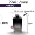 VIDRO SQUARE 250ML B/28 PRETO