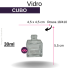 VIDRO CUBO 30 ML B/18