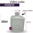 VIDRO QUADRADO 250 ML FOSCO B/28