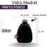 VIDRO MADRID 250ML PRETO FOSCO B/28