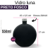 VIDRO LUNA 550 ML PRETO FOSCO B/28