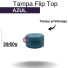 TP FLIP TOP P/ BISNAGA 30/60G AZUL REF.96769T