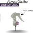 VALVULA MINI GATILHO 24/410 TRANSPARENTE REF.2107MTZ/137644MEGA/4728MT