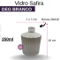 VIDRO SAFIRA 250ML DEG BRANCO B/28