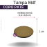 TP MADEIRA MDF PARA COPO 100ML (PATE) REF.CH