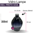 VIDRO LAMPE 300 ML PRETO AZULADO B/28