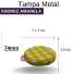 TP METAL 74MM XADREZ AMARELA REF.2092CH/319DS