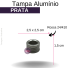 TP ALUMINIO B/24/410 PRATA FURADA REF.5794T/4581SS