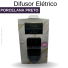 DIFUSOR ELÉTRICO PORCELANA PRETO VIA AROMA