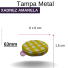 TP METAL 63MM XADREZ AMARELA REF.3793CH/313DS