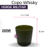 COPO VERDE MILITAR 265 ML