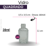 VD QUADRADO LISO B/18 30 ML REF.938MTZ