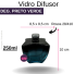 VIDRO DIFUSOR 250ML DEG PRETO/VERDE B/28