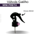 VALVULA MINI GATILHO 28/410 PRETA REF.4239MTZ/1278006MEGA/4750MTZ