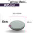 TP METAL 85MM BRANCA REF.751/AE500EMB/338DS