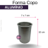 FORMA ALUMINIO COPO 7X10 REF.2736T